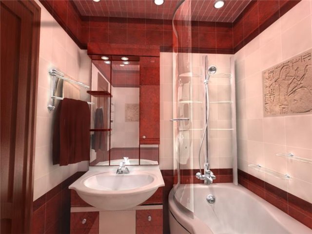 Фото ванны с белой и бордовой плиткой фото смотреть