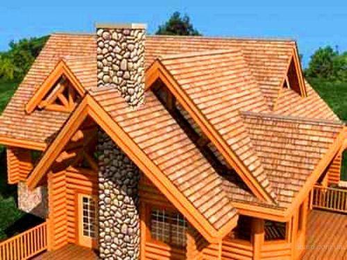 Крыша деревянного дома фото смотреть