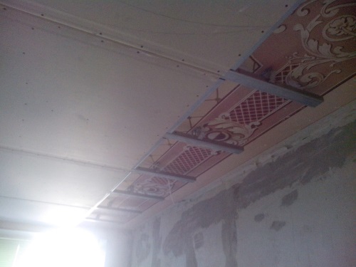 1 уровень потолка из гипоскартона фото