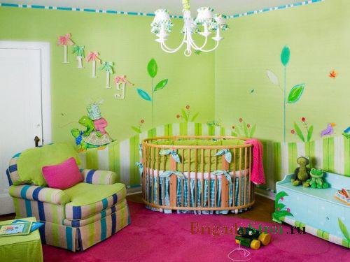 интерьер детской комнаты простой фото