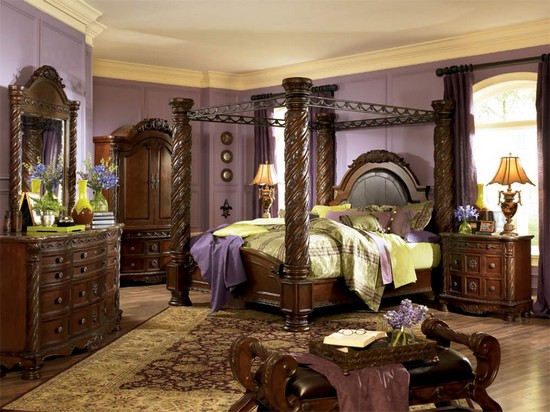 Спальня под старинный стиль. фото смотреть